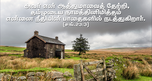 அவர் என் ஆத்துமாவைத் தேற்றுகிறார்