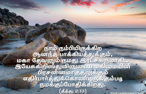 ஆனந்த பாக்கியத்திற்கு எதிர்பார்த்துக் கொண்டிருக்கிறோம்