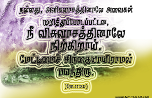 நீ விசுவாசத்தால் நிற்கிறாய்