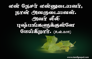 என் நேசர் என்னுடையவர், நான் அவருடையவள்