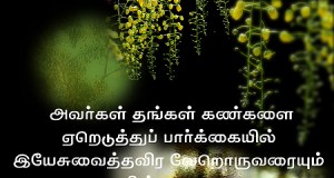 இயேசுவைத் தரவிர வேறொருவரையும் காணவில்லை