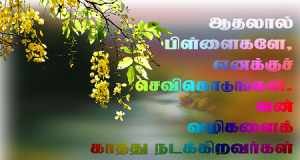 என் வழிகளைக் காத்து நடக்கிறவர்கள் பாக்கியவான்கள்