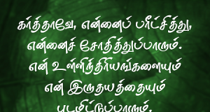 கர்த்தாவே என்னைச் சேதித்துப்பாரும்