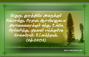 பேதுரு தூரத்திலே பின்சென்றான்