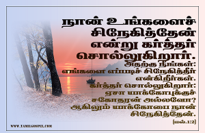 எங்களை எப்படிச் சிநேகித்தீர்