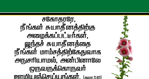 அன்பினாலே ஒருவருக்கொருவர் ஊழியம் செய்யுங்கள்