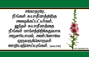 அன்பினாலே ஒருவருக்கொருவர் ஊழியம் செய்யுங்கள்