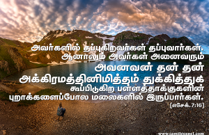 அவனவன் தன்தன் அக்கிரமத்தினிமித்தம் துக்கித்து