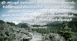 அப்படிச் சொல்லமாட்டோம் என்கிறபடியினால்