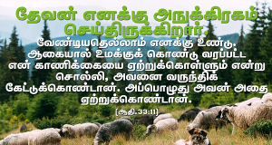 தேவன் எனக்கு அநுக்கிரகம் செய்திருக்கிறார்